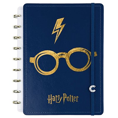 Caderno Inteligente By Harry Potter Azul Grande - Caderno Inteligente