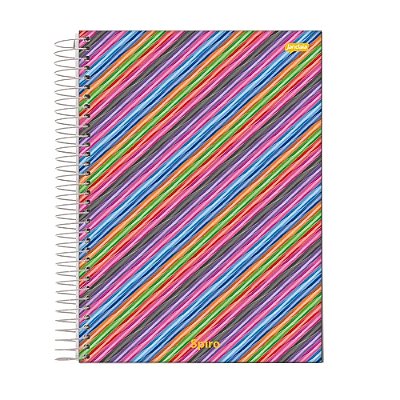 Caderno Capa Dura Universitário Spiro Glow - 80 Folhas - Jandaia
