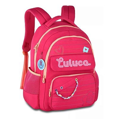 Mochila de Costas Luluca Smile - Rosa - Clio Style