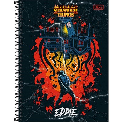 Caderno Stranger Things - Eddie - 160 Folhas - Tilibra