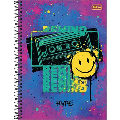 Caderno Hype Smile - 80 Folhas - Tilibra
