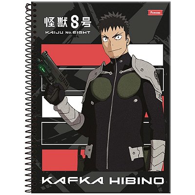 Caderno Universitário Dura Kaiju N°8 Kafka - 80 Folhas - Foroni
