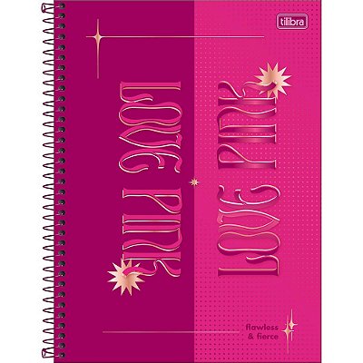 Caderno Espiral Love Pink - Pontilhado - 160 Folhas - Tilibra