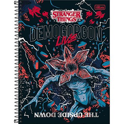 Caderno Stranger Things Demogorgon - 80 Folhas - Tilibra