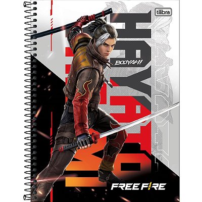 Caderno Free Fire Yagami - 80 Folhas - Tilibra