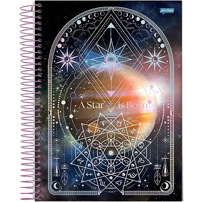 Caderno Mystic Star is Born - 160 Folhas - Jandaia