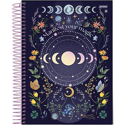 Caderno Mystic Manifest Your Magic - 160 Folhas - Jandaia