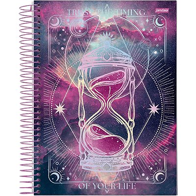 Caderno Mystic Trust the Time - 160 Folhas - Jandaia