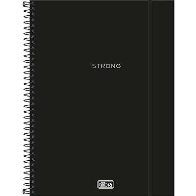 Caderno Neon Preto - Strong - Tilibra