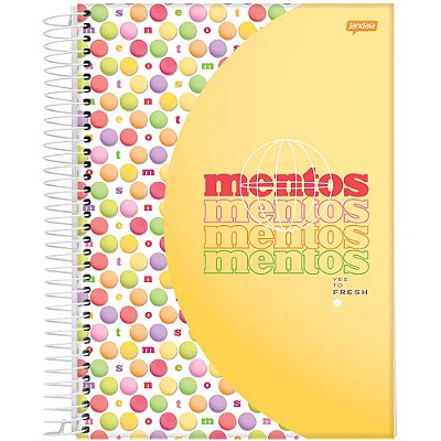 Caderno Espiral Mentos - Balas - 80 Folhas - Jandaia