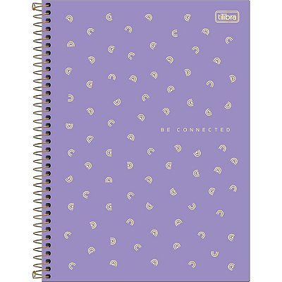 Caderno Espiral Connect - Lilás - 80 Folhas - Tilibra