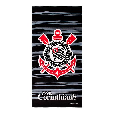 Toalha de Banho Futebol Estampada Corinthians - Buettner