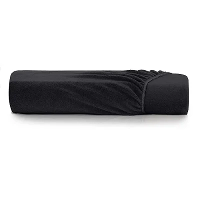 Lençol com Elástico Blend Malha com Plush Queen - Preto Primitivo - Altenburg