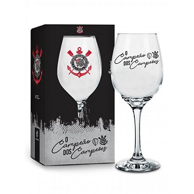 Taça de Vinho Corinthians - 385ml - Brasfoot