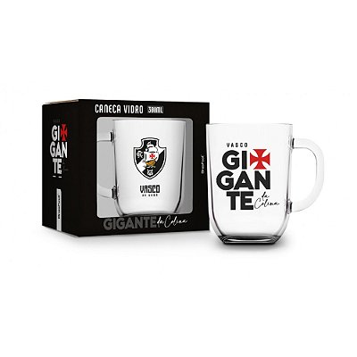 Caneca de Vidro Toronto - Vasco - 300ml - Brasfoot