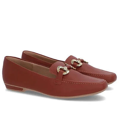 Mocassim Feminino Loafer Couro Bridão - Usaflex