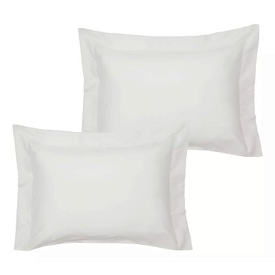 Jogo de Fronha Vida Bela Percal 200 Fios - Off White - Kacyumara