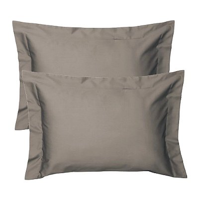 Kit Fronha Satinée Acetinado 300 Fios - 2 Peças - Silver - Kacyumara