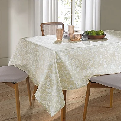 Toalha de Mesa Quadrada Athenas 4 Lugares - Graça - Döhler Clean