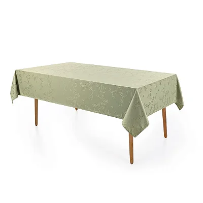 Toalha de Mesa Veríssimo Easy Wash Retangular 6 Lugares - Alecrim - Karsten