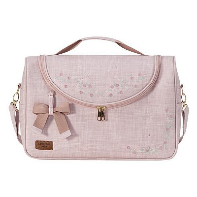 Bolsa Maternidade Garden - M - Rosa - Batistela Baby