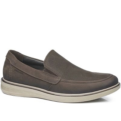 Sapato Masculino Casual Slip Couro - Chocolate - Pegada
