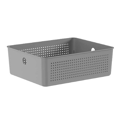 Cesto Organizador Flow 5,4 Litros - Chumbo - Ou