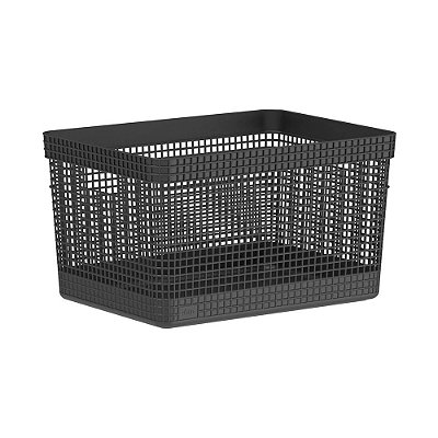 Cesto Organizador Grid 20 Litros - Preto - Ou