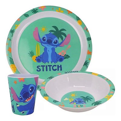 Jogo Infantil Melamine Stitch 3 peças - Tuut