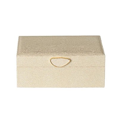 Caixa Decorativa Luxo 22cm - Areia - Paramount
