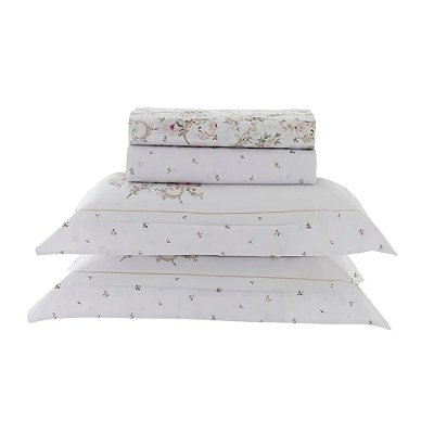 Jogo de Cama Vida Bela Solteiro 200 fios - Gaya - Kacyumara