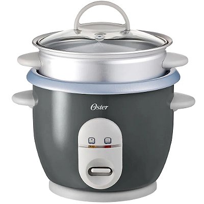 Panela Elétrica de Arroz Facile 3 Xícaras com Bandeja de Vapor - Oster