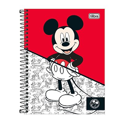 Caderno Colegial Mickey 90 anos - 160 folhas - Tilibra