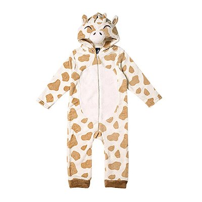 Macacão Manga Longa Peludinhos - Girafa - Tip Top