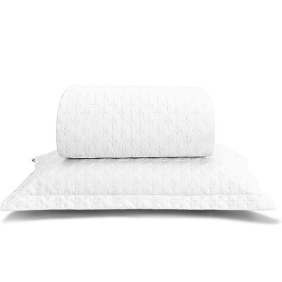 Jogo de Colcha Belle Toque de Pluma Super King - Branco - 3 Peças - Lavive