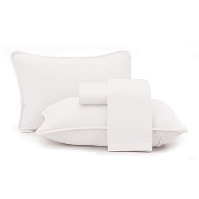 Jogo de Cama Malha Fio Penteado King - Branco - Altenburg