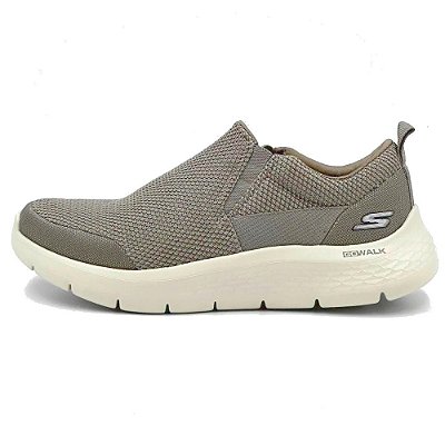 Tênis Masculino Slip On Go Walk Flex - Caqui - Skechers