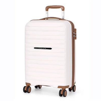 Mala de Viagem Bordo com Expansor La Paz Branca - 20'' - Polo King