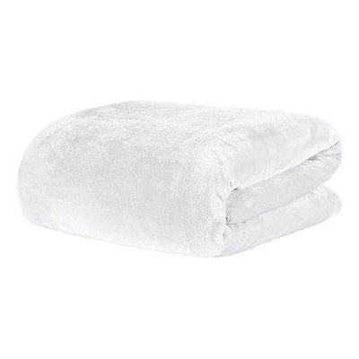Cobertor Blanket Queen - Branco - Kacyumara