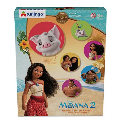 Jogo da Memória Big Moana 2 - 32 peças - Xalingo