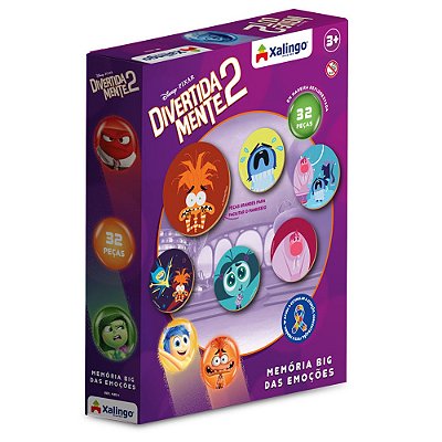 Jogo da Memória Big Divertidamente 2 - 32 peças - Xalingo