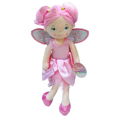 Boneca de Pano Fadinha 38cm - Rosa - Toyng