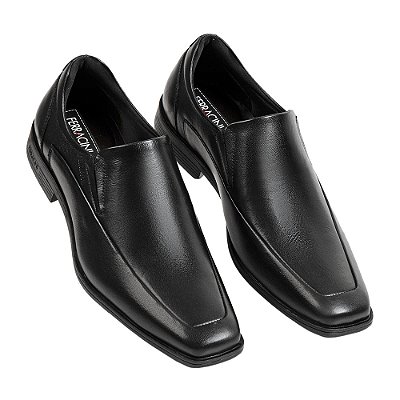 Sapato Social Slip On Masculino Doha - Preto - Ferracini