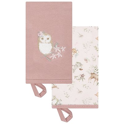 Conjunto de Babadores Floresta - Rosa Magia - 2 Unidades - Hug