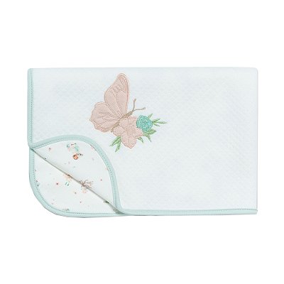 Manta Infantil Matelassê Cerejeira - Rosa Pêssego - Hug