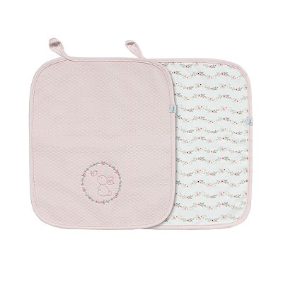 Conjunto de Babadores Caminho das Flores - Rosa Magia - 2 Unidades - Hug