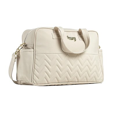 Bolsa Maternidade Zig Zag - Grande - Bege - Hug