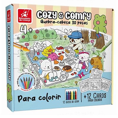 Quebra-cabeça Cozy e Comfy 30 Peças - Brincadeira de Criança