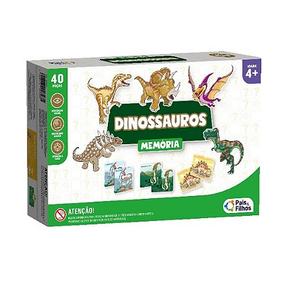 Jogo da Memória Dinossauros - Pais e Filhos