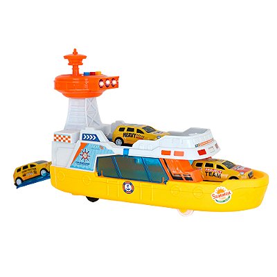 Barco Guarda Costeira - Amarelo - DM Toys